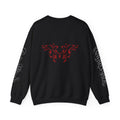 AndTeam-Single : Go in Blind concept Crewneck Sweatshirt — Red Wolf Graphic on Black